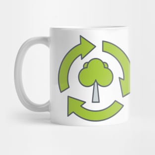 Green Recycling Mug